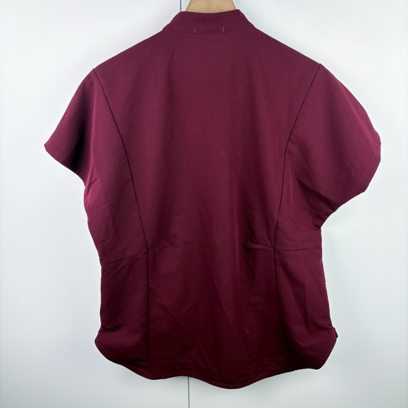 Figs Montex Scrub Top Burgundy Red Maroon Medium Doctor Nurse Medical - Picture 5 of 5
